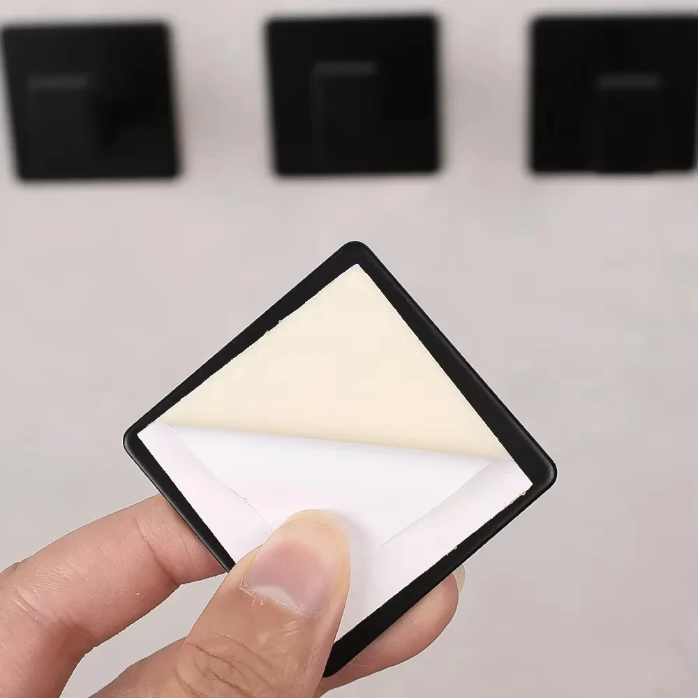 1/6Pcs Strong Self-Adhesive Wall Hooks Keys Bag Shower Robe Hanging Holder Clothes Coat Hanger Towel Rack Kitchen Bathroom Hook - view 5