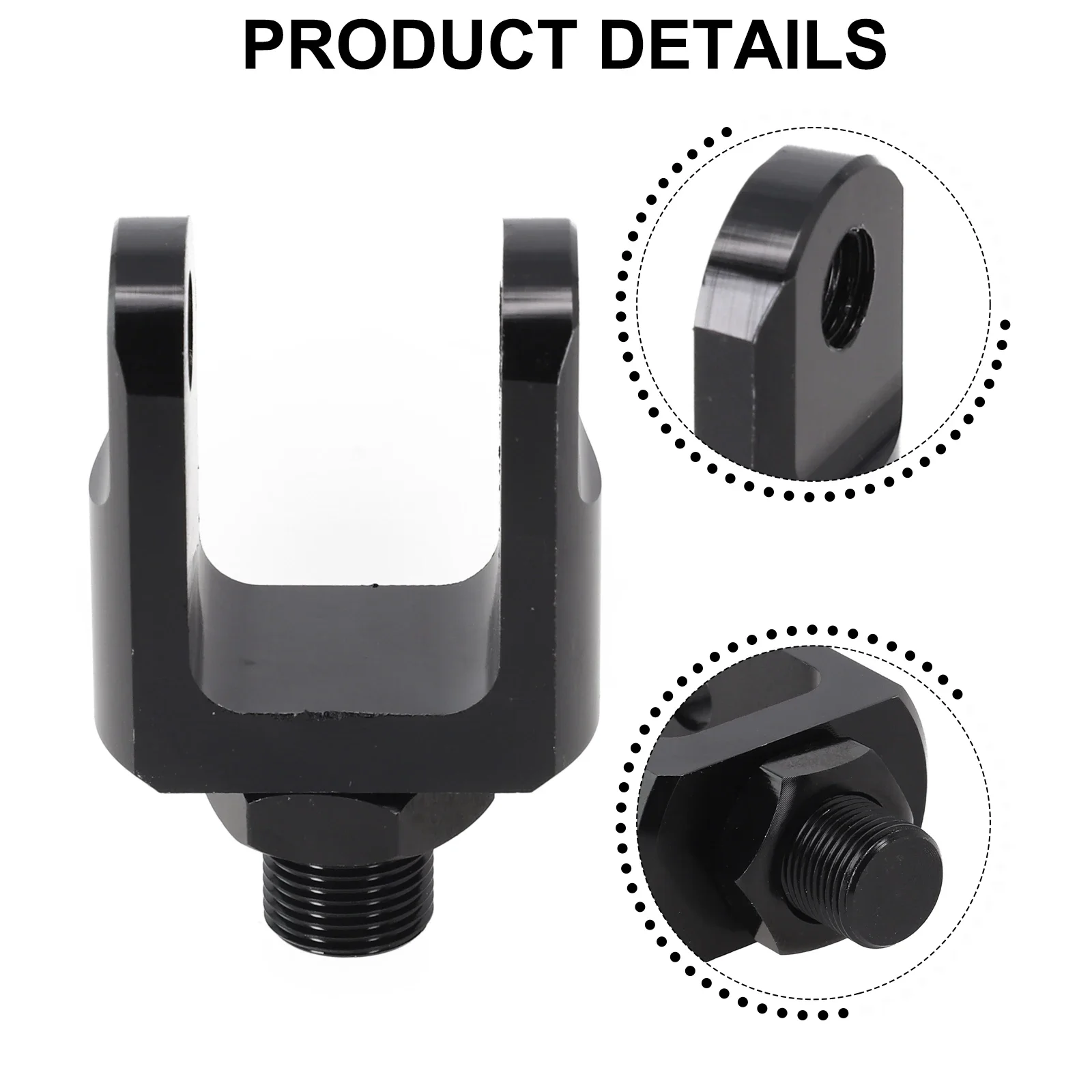 Motorcycle aluminum alloy rear shock absorber 27MM adapter Rear Shock Widened Lower Fork Head Round End Shock absorber adapter