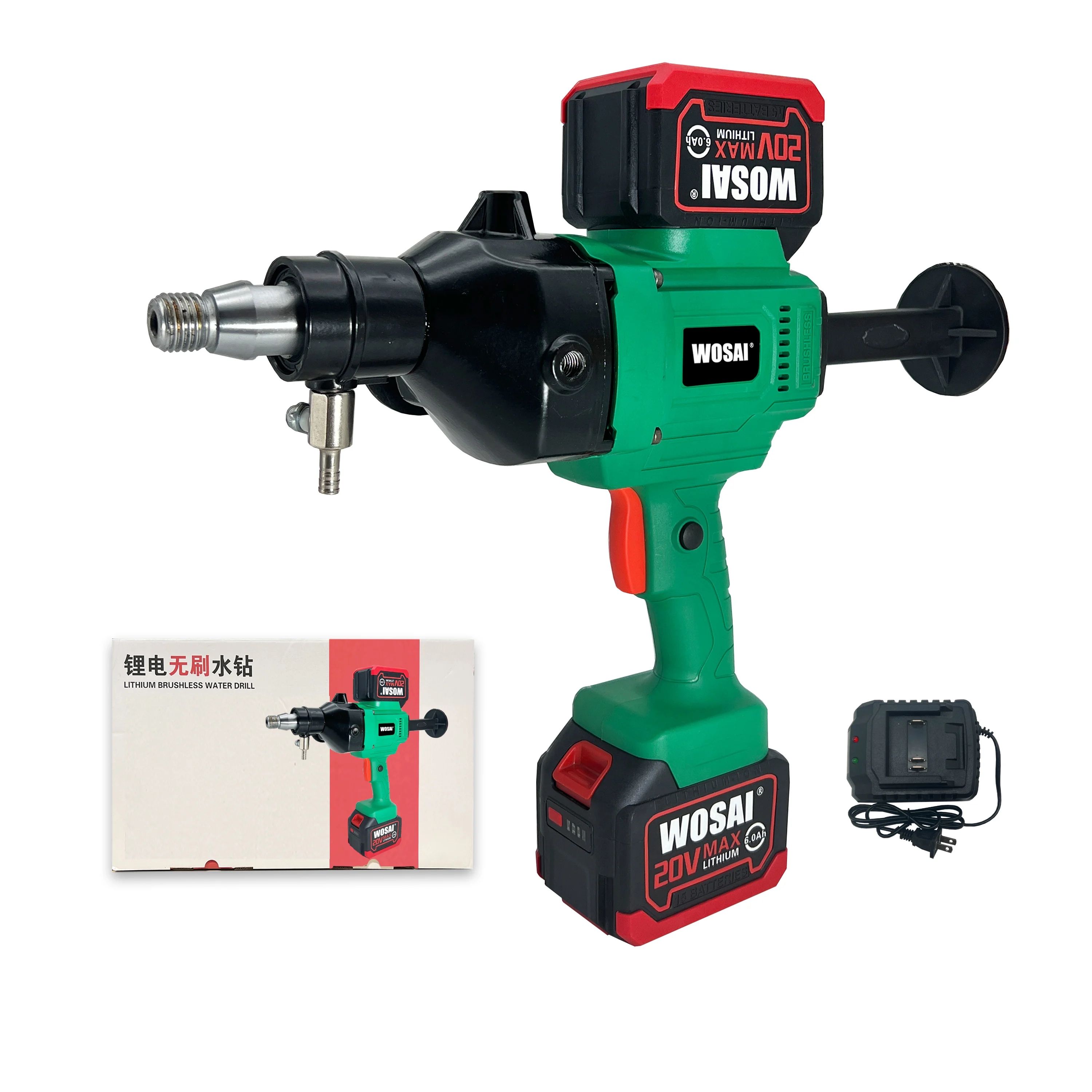 20V cordless electric battery water concrete core drilling hole bore hole drilling machine