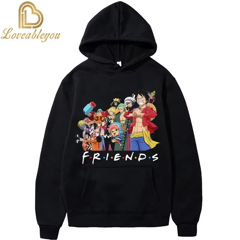 

One Piece Trendy Casual Anime Character Printed Hoodie Cotton Sweatshirt Children's Suit Sports Casual Coat