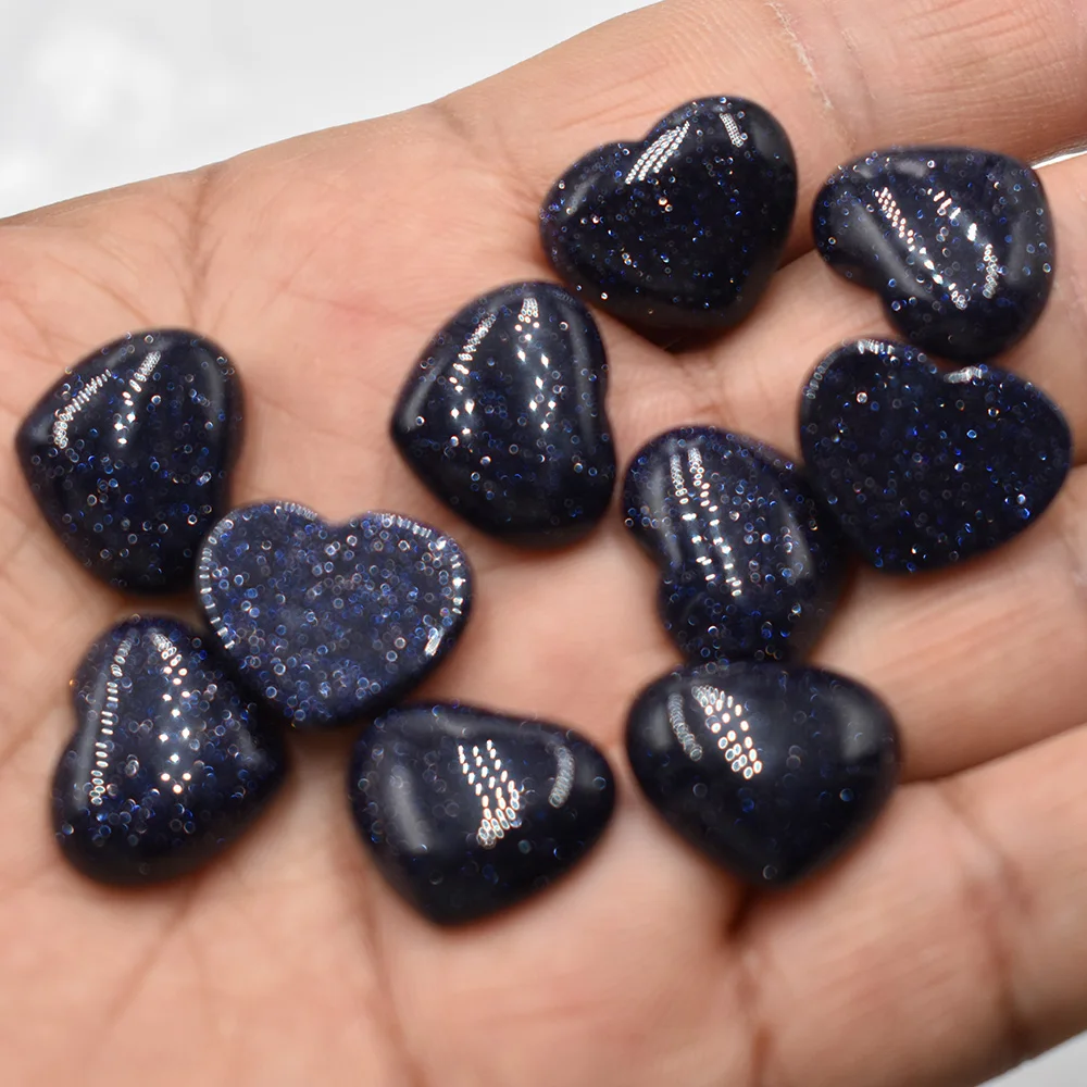Großhandel 50 Stück/Lot Modische Natürliche Tigerauge-Stein-Rosenquarz-Mischung 15*18mm Herzförmige Cabochon-Perlen für Schmuckherstellung – Detail 12