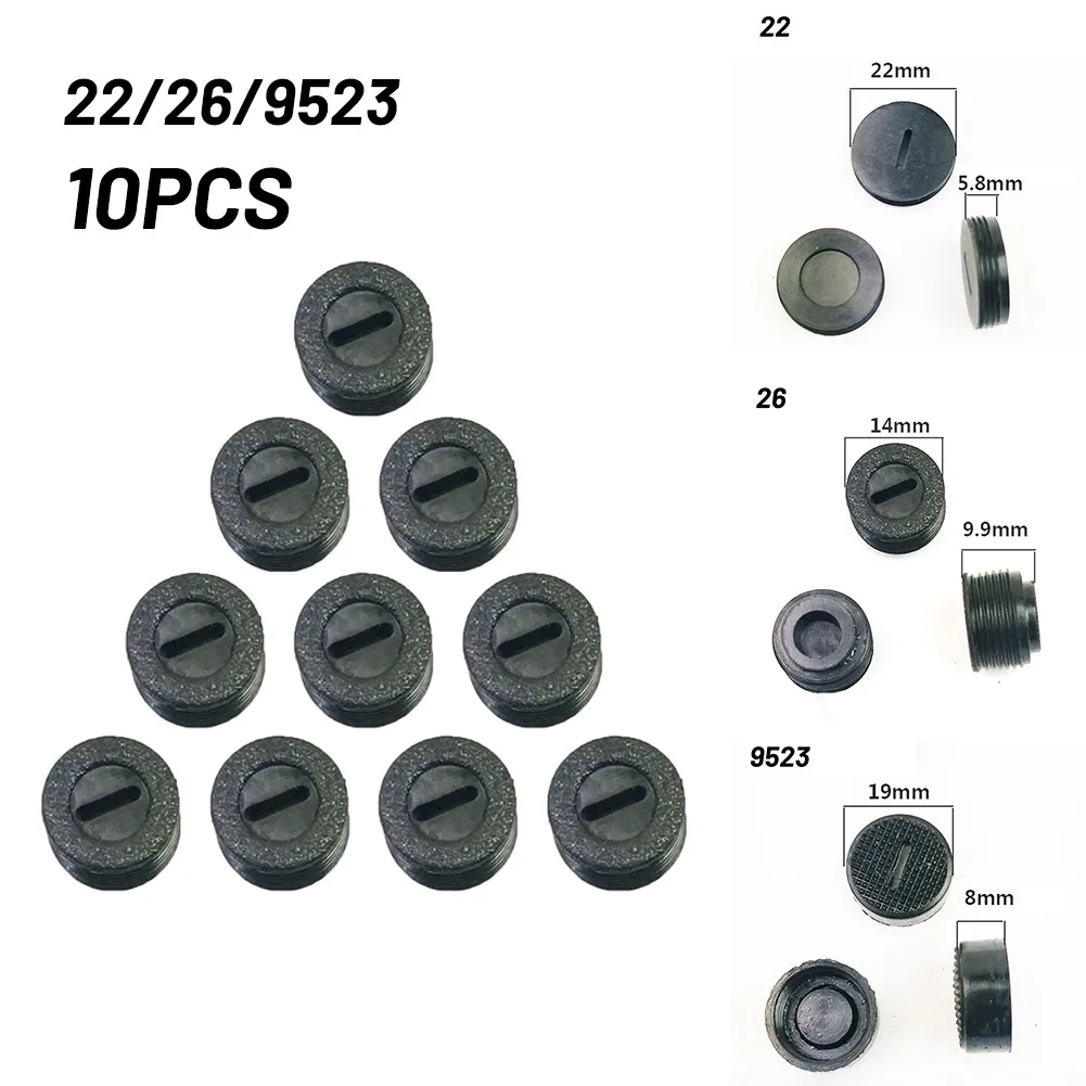 10pcs Carbon Brush Holder Cap Cover For Electric Hammer Electric Drill Angle Grinder Plastic Electric Brush Cover