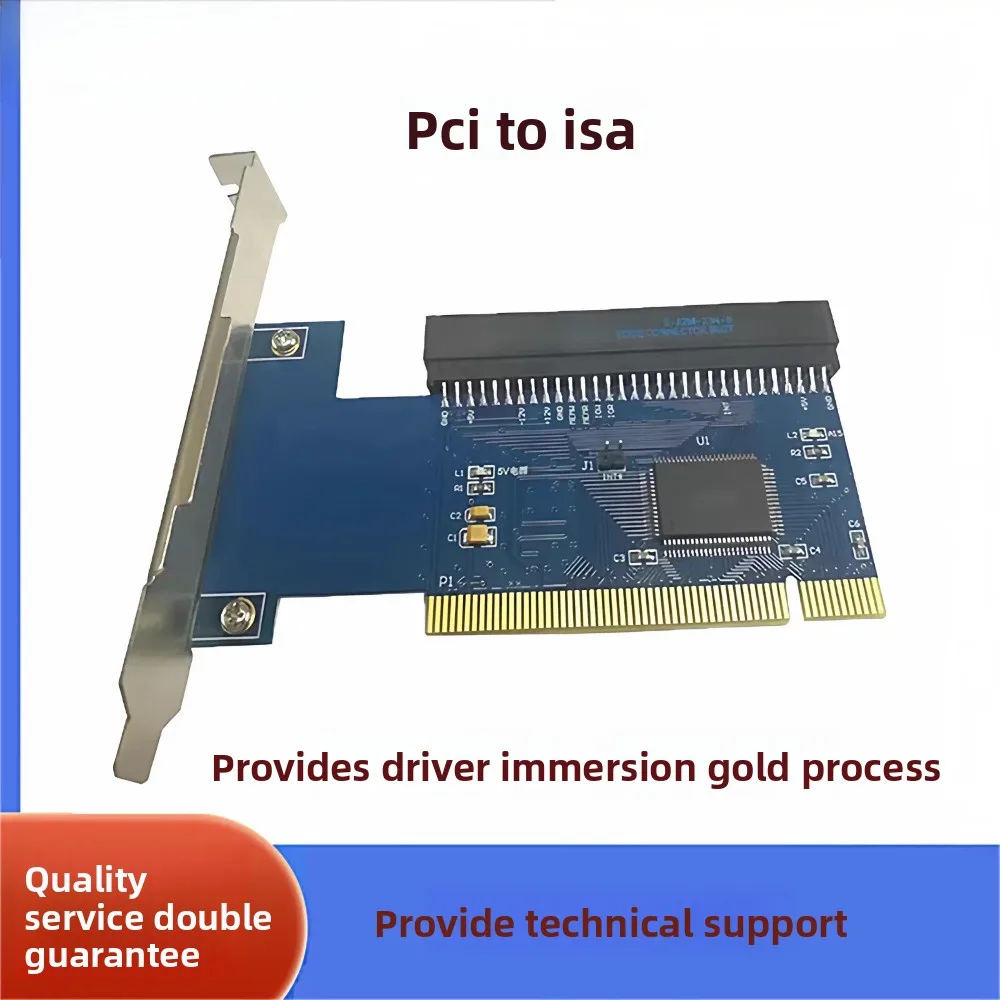 

32-bit PCI to 8-bit ISA Adapter Card – 62-Pin Converter Board for Tax Control Card / Sound Card, with Cable Option