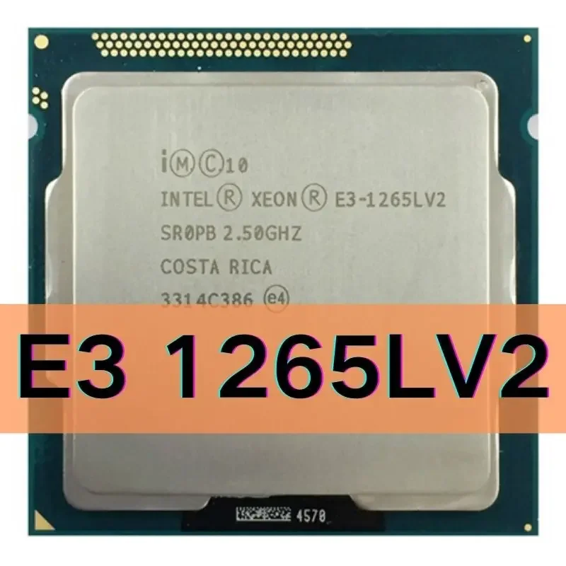 Процессор Xeon E3-1265L v2 E3 1265Lv2 E3 1265L v2, 2,5 ГГц, четырехъядерный, Восьмиядерный, 45 Вт, процессор LGA 1155