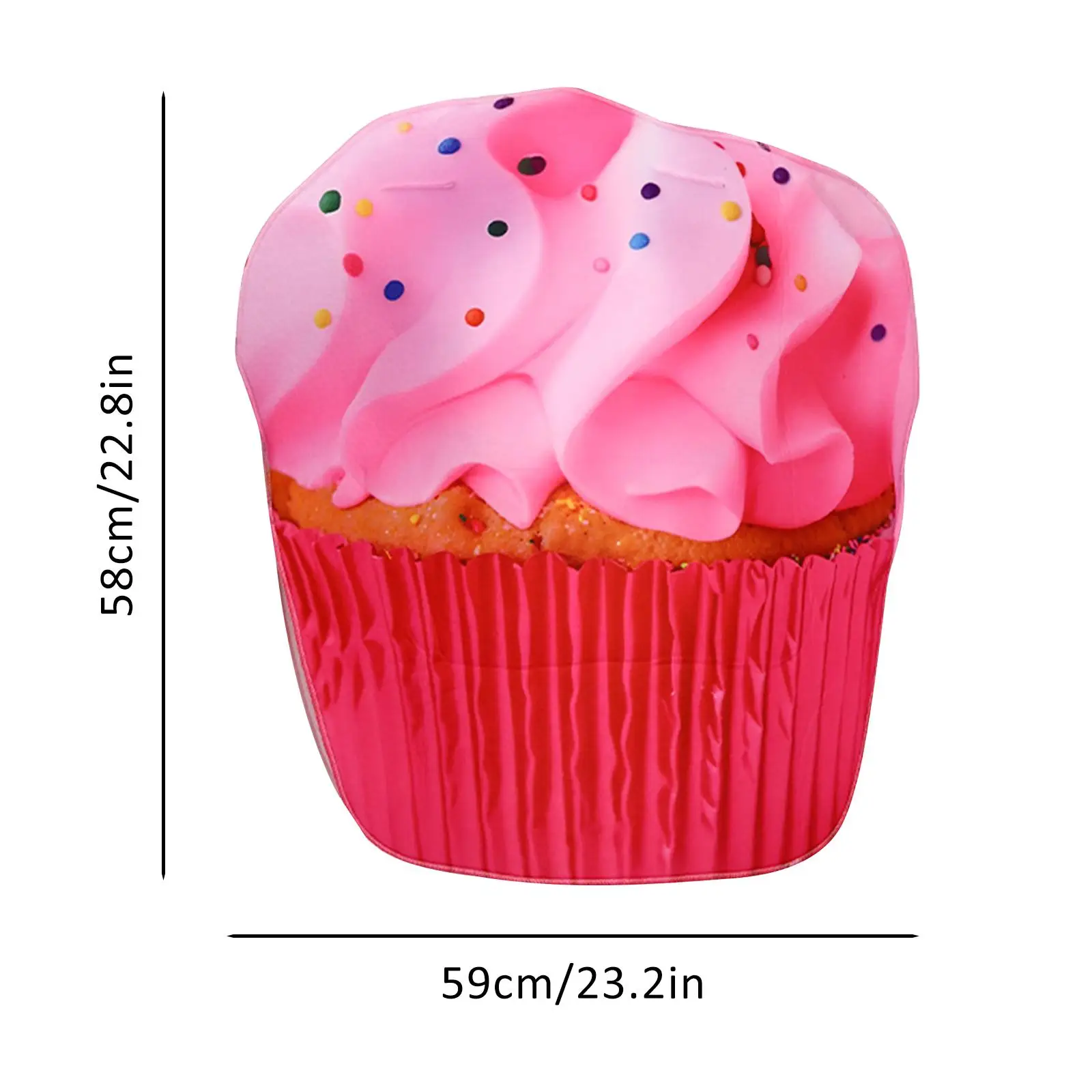 キッズカップケーキコスチュームノベルティファンシードレス小道具アクセサリーコスプレスーツ誕生日パーティーステージパフォーマンス仮装ハロウィン