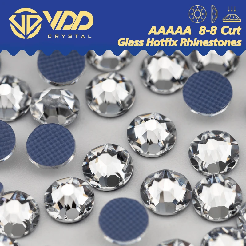 VDD SS6-SS30 Top Quality AAAAA Hotfix 2088 8 Big 8 Small Crystal Rhinestones Flatback Glitter Stones For Clothes Wedding Dress