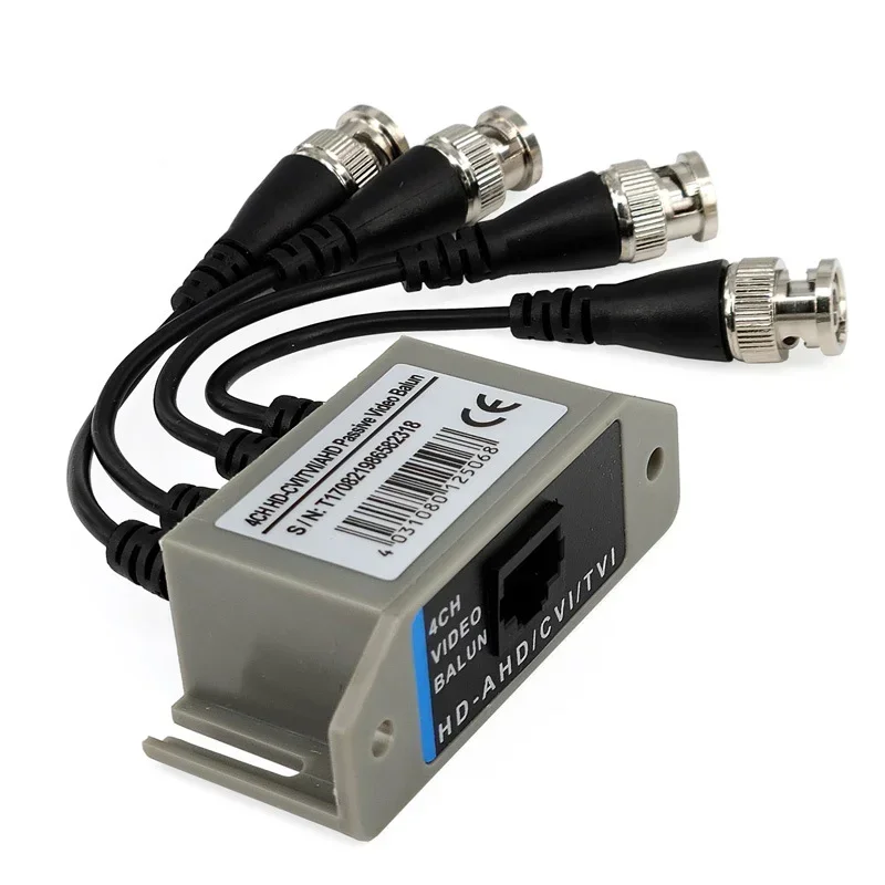 4-Channel Video Balun BNC UTP CAT5 Transmitter for CCTV/ Surveillance Camera Trend
