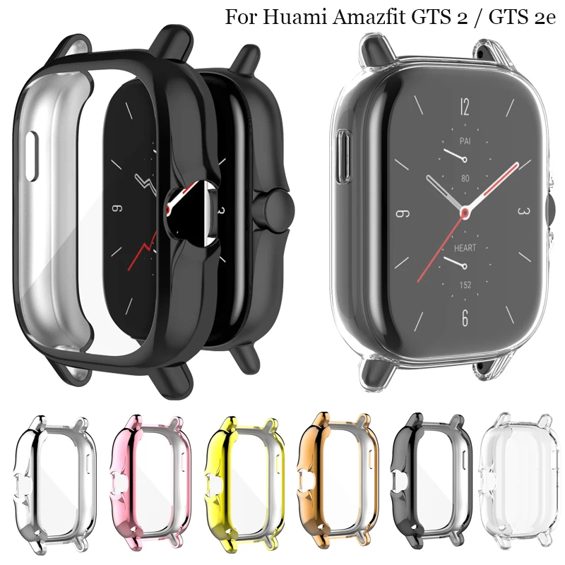 For Amazfit GTS 2 TPU Watch Case Cover Smart watch Protective Frame Shell Replacement Shockproof Transparent Case