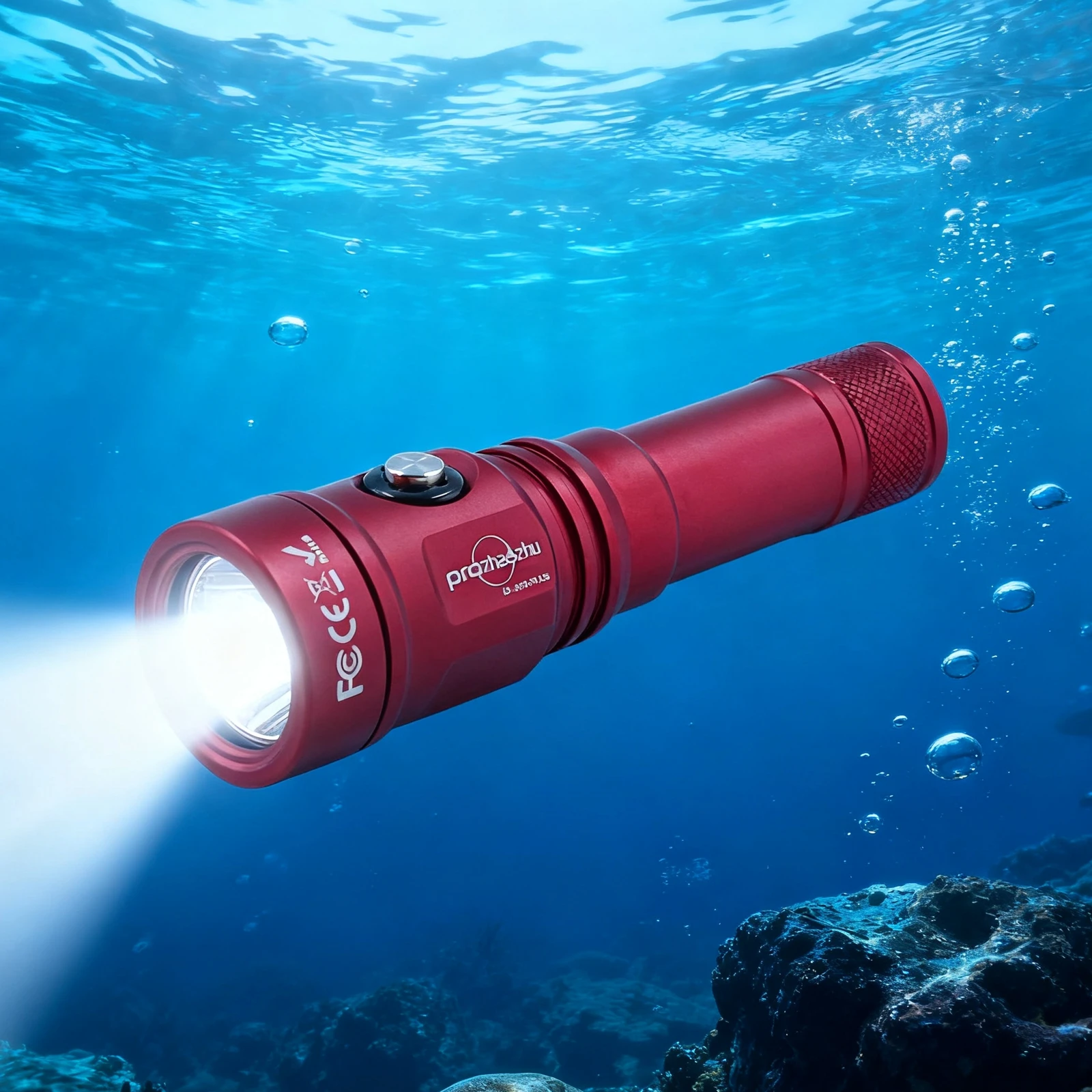 2026unique DL-B50-PLUS Narrow-Beam 2500 Lumen USB-C 21700 Li-ion Underwater Scuba Flashlight IP68 Waterproof 100M Rec Diver's Fl
