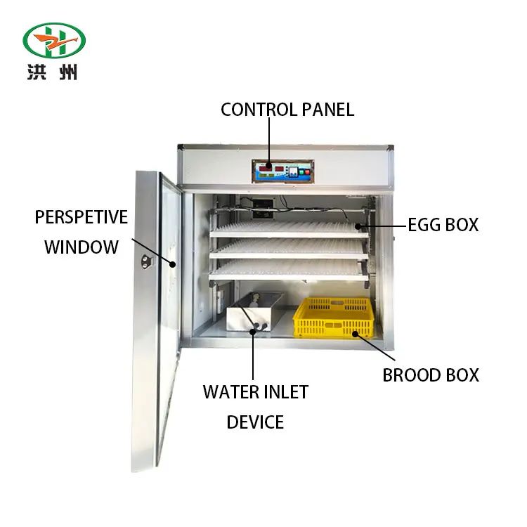 High Quality Wholesale Fully Automatic Solar Egg Incubator 528 For Chicken Quail Bird Egg Hatch With Temperature Control System