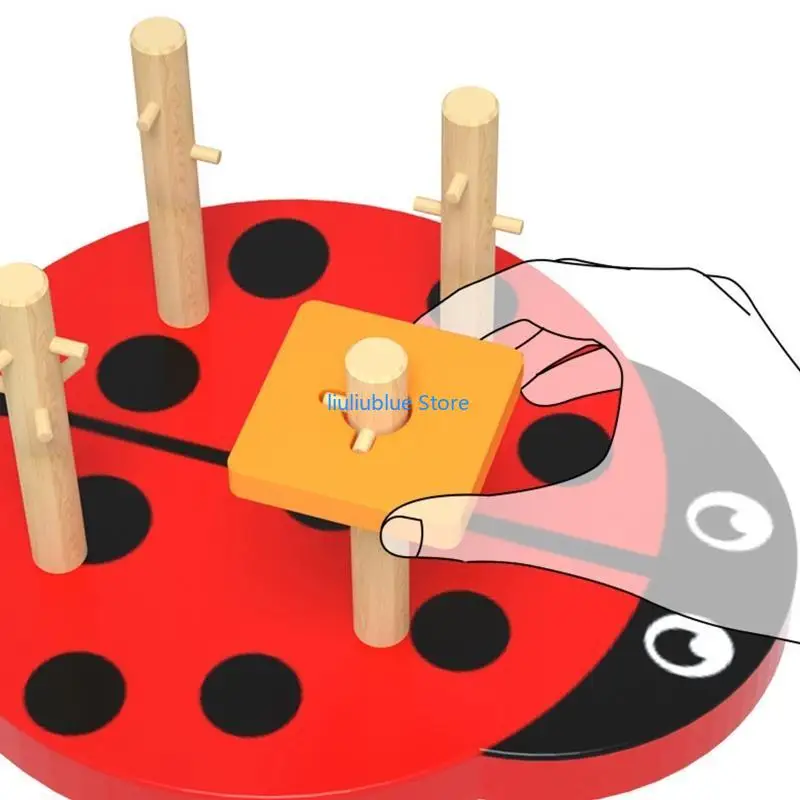 طاولة للعب لعبة ألغاز تفاعلية، لوحة ذات شكل مطابق لتدريب الدماغ، لعبة طاولة محمولة للأطفال المبدعين 62CF #3