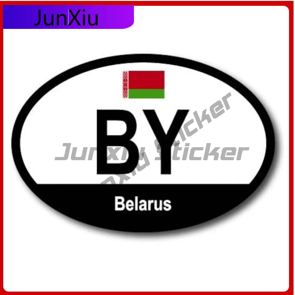 

Magnet Me Up Belarus Belarusian Euro Oval Magnet Decal Heavy Duty Durable Exterior Decor For Laptop Motorcycle Fade Resistant