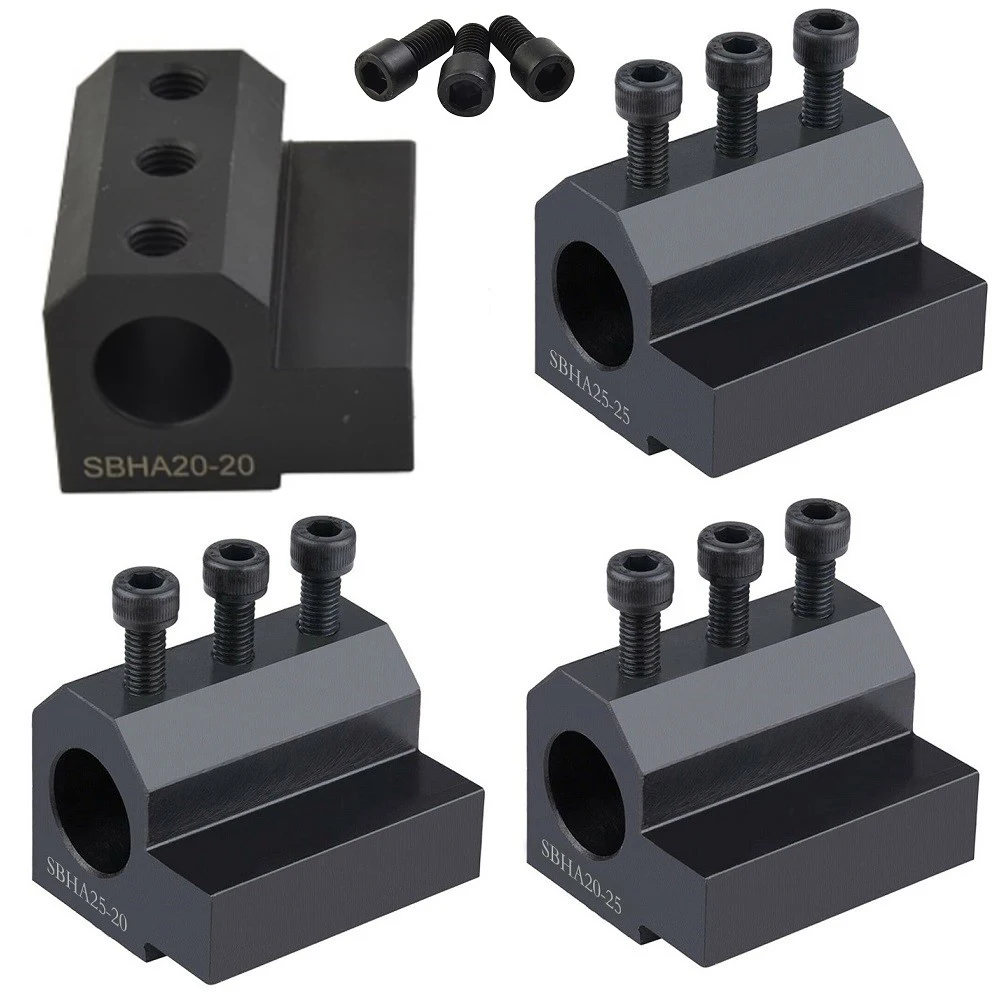Quick Change SBHA Straight Shank Tool Post Holder 20mm 25mm 32mm 40mm For CNC Lathe Machine 42CrMo Steel Nitride Black Rigidity