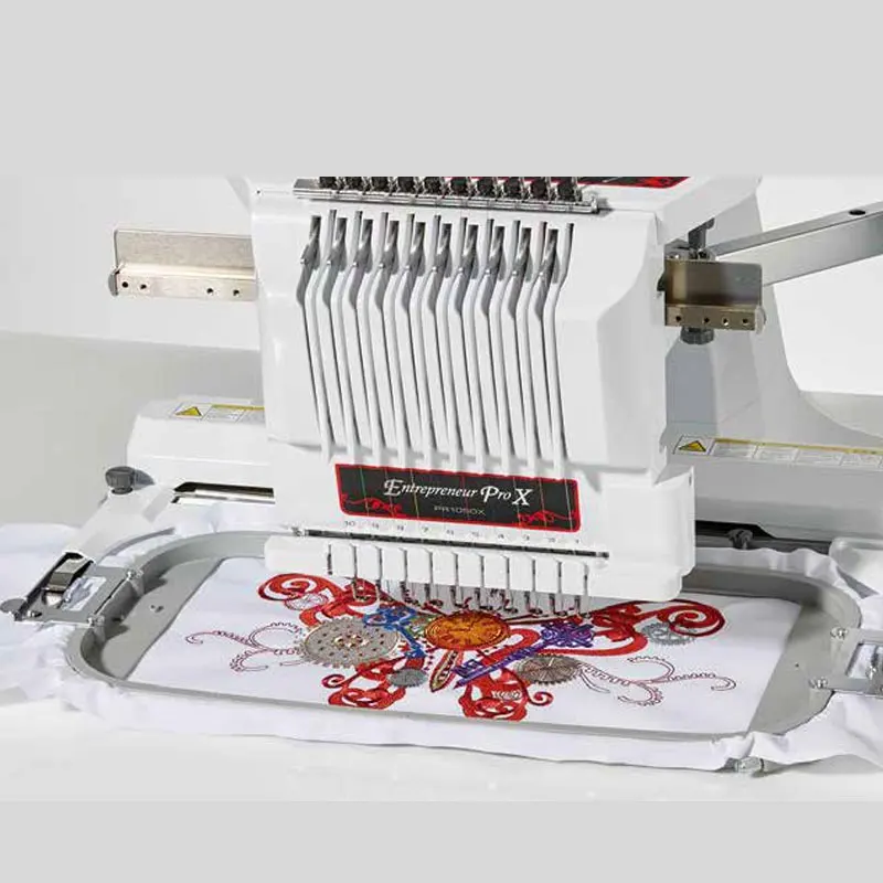 Programmable Computerized Smart Brother Pr1055x Embroidery Machines Industrial 15   1 Head Computer Embroidery Machine