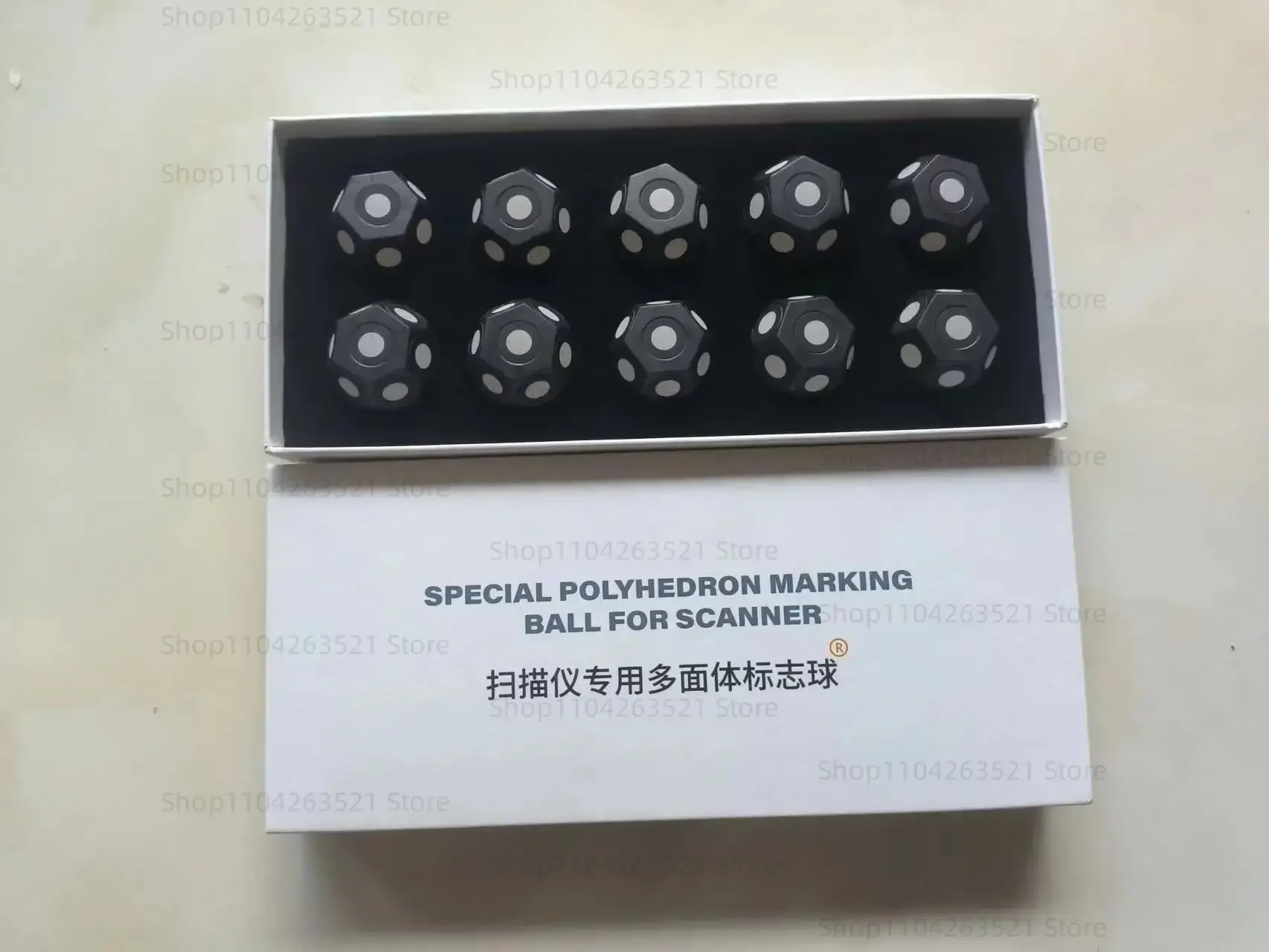 

Magnetic Marking Hexagonal Sphere 10 3D Scanner Target Points Reflective Marking Points