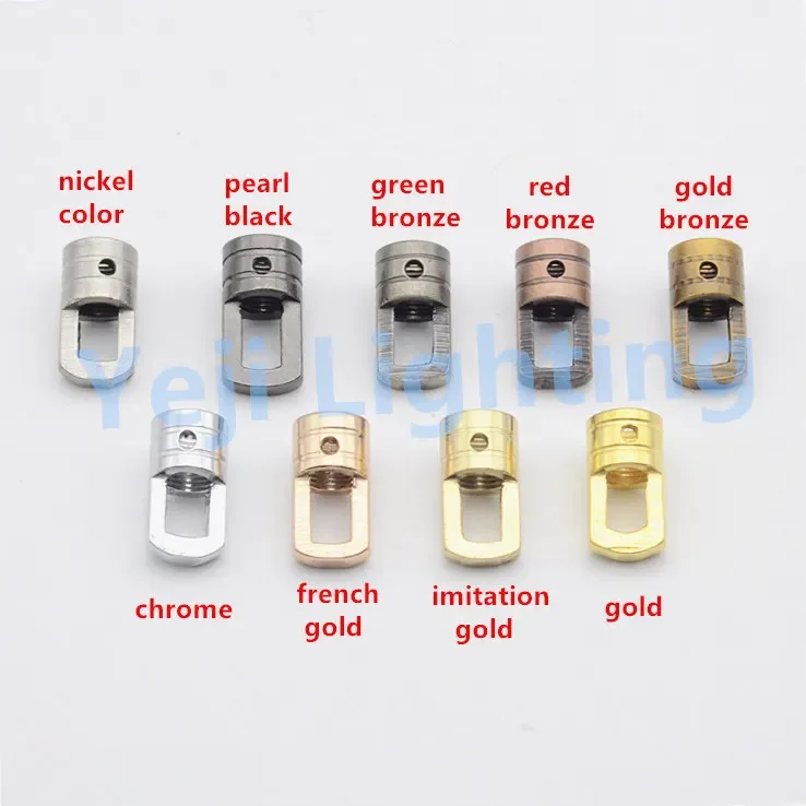 Crystal chandeliers hook bearing closed ring adapter M10 M12 M16 thread bucket chain iron connector led lamp fittings DIY