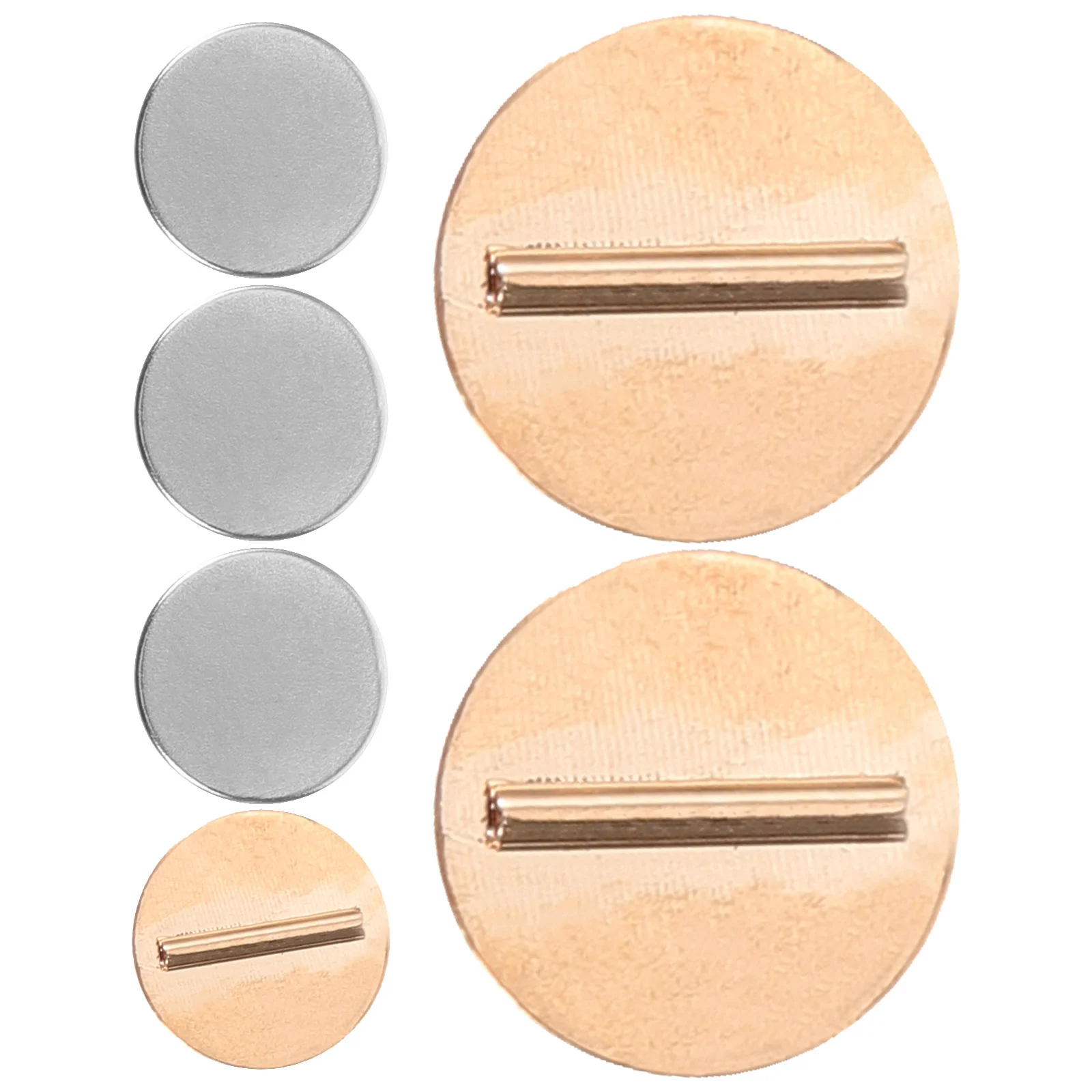 3 Pairs Mini Pin Brooch Converter Garment Magnet Buckle Part Metal Hijab Clothes Holder