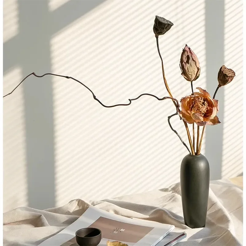 for Jingdezhen Ceramic Small Vase Nordic Simple Home Furnishing Hotel Decoration Ornament Dried Flower Arrangement Water