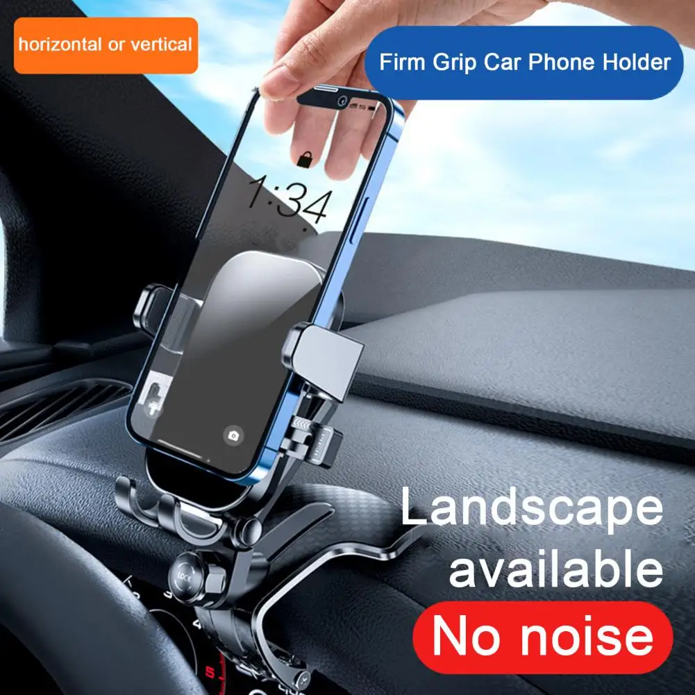 Car Dashboard Mobile Phone Holder 360 Degree Rotation Universal Dash Clip Cellphone Mount For Smartphones GPS Navigation Mount