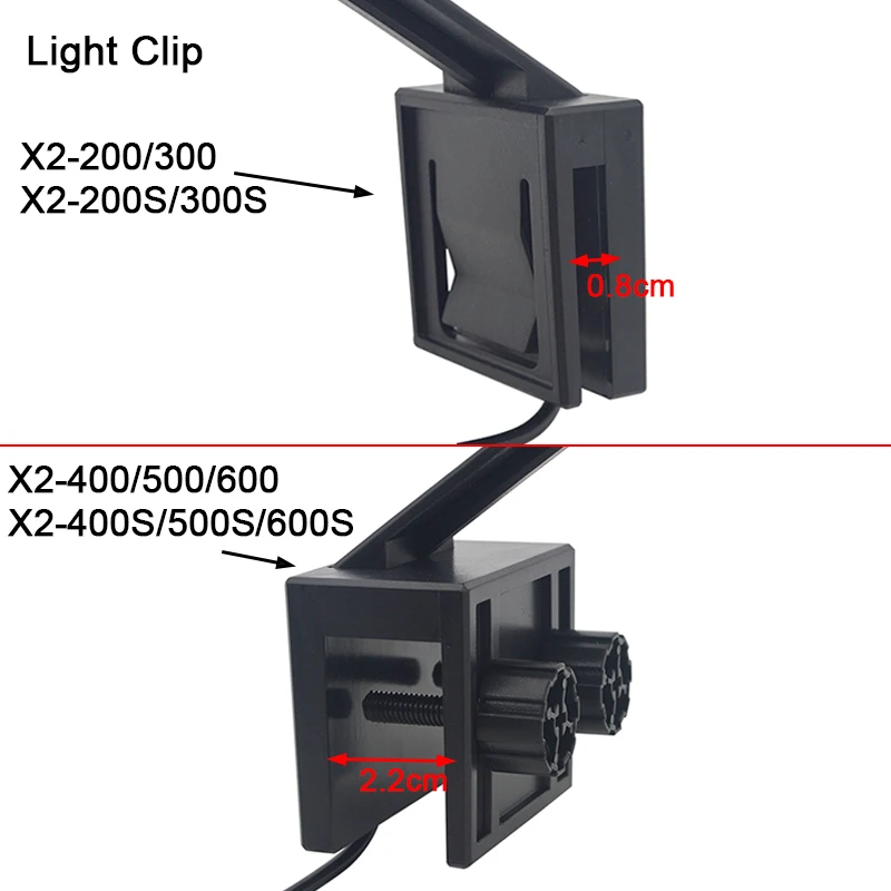 Luz LED para acuario, lámpara de luces con Clip para cultivo de plantas súper delgadas, lámparas para acuario acuático, iluminación de 220V,