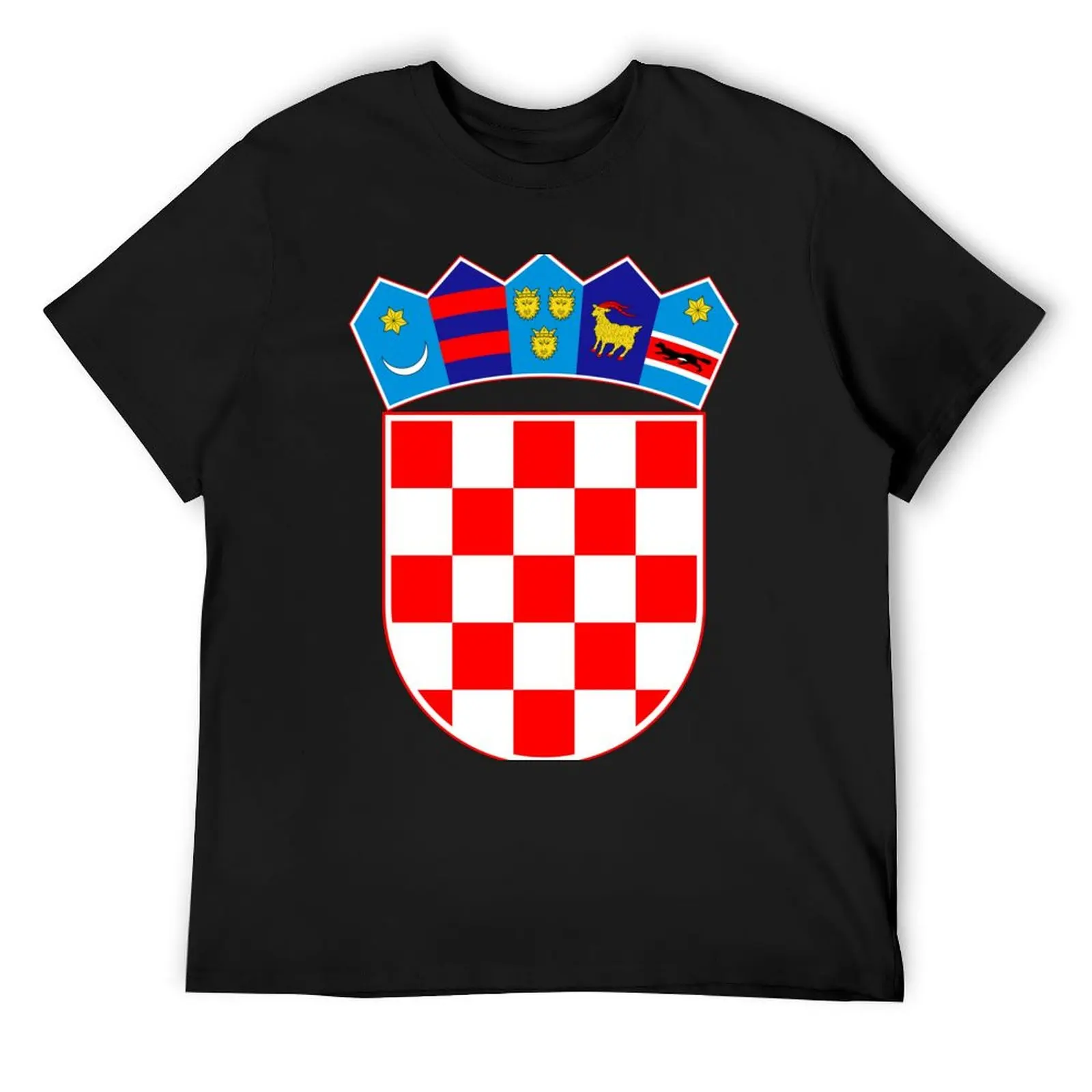 

Croatia Coat of Arms T-Shirt custom t-shirts plus size tops gifts for boyfriend vintage t shirt men