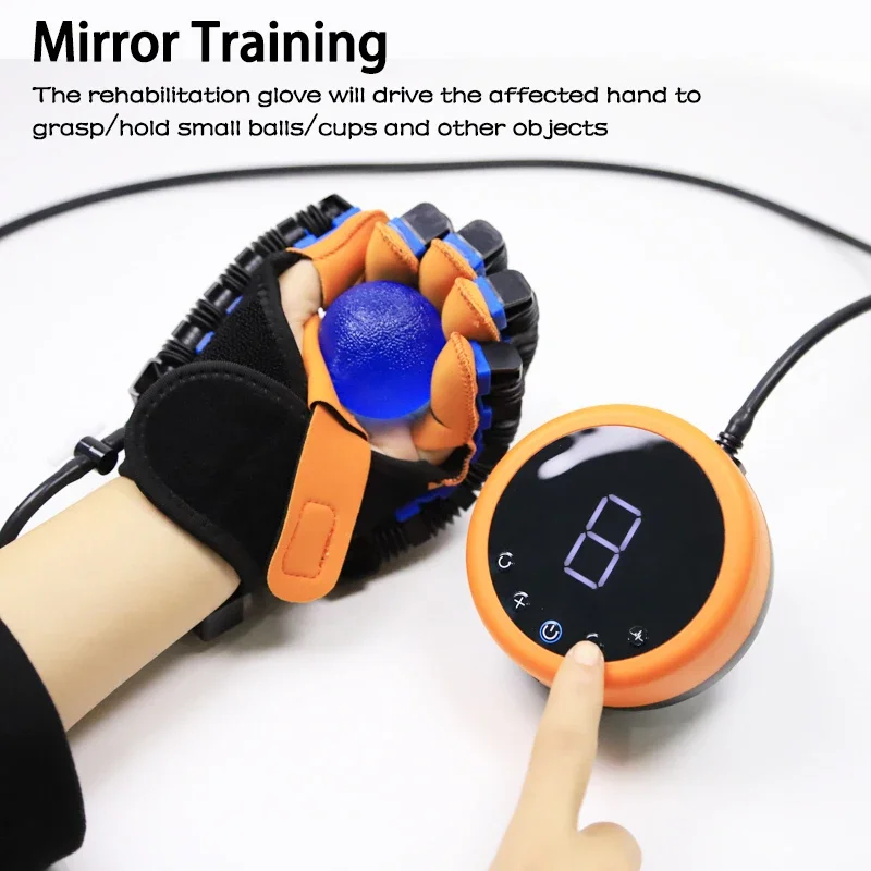 

Rehabilitation Robot Gloves Finger Training Hand Exerciser for Stroke Hemiplegia Cerebral Infarction Left & Right Hand Therapy