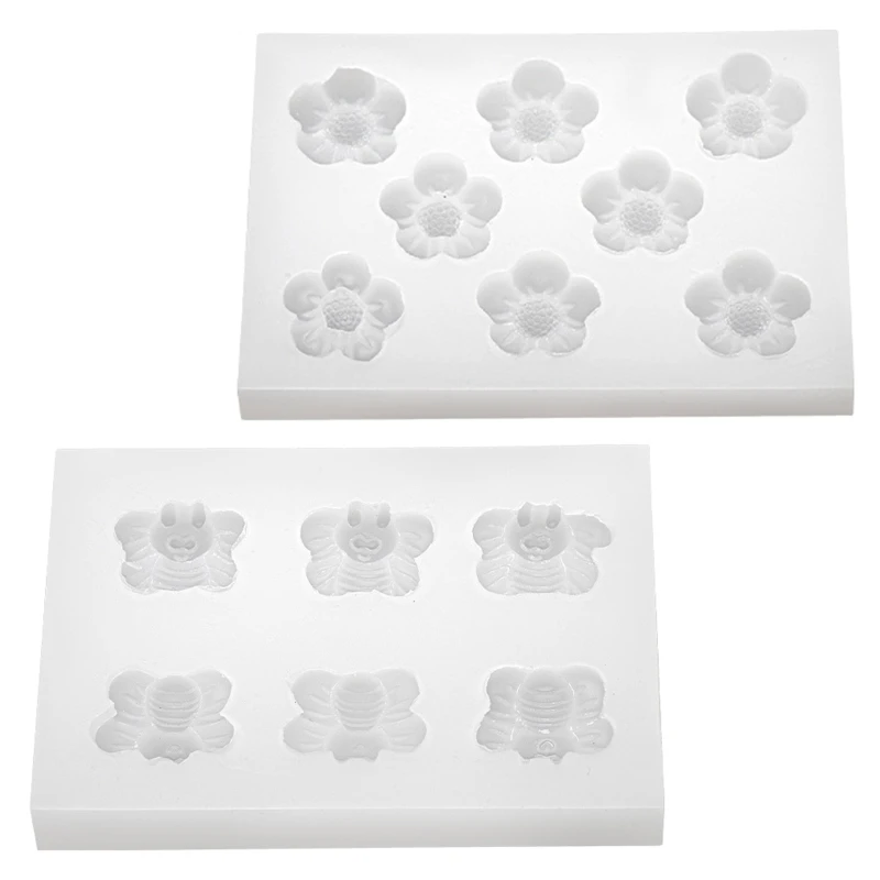 

Resin Casting Molds Mini Flower Silicone Epoxy Resin Molds for DIY Making Cup Refrigerator Hair Clips Accessorie N0HE