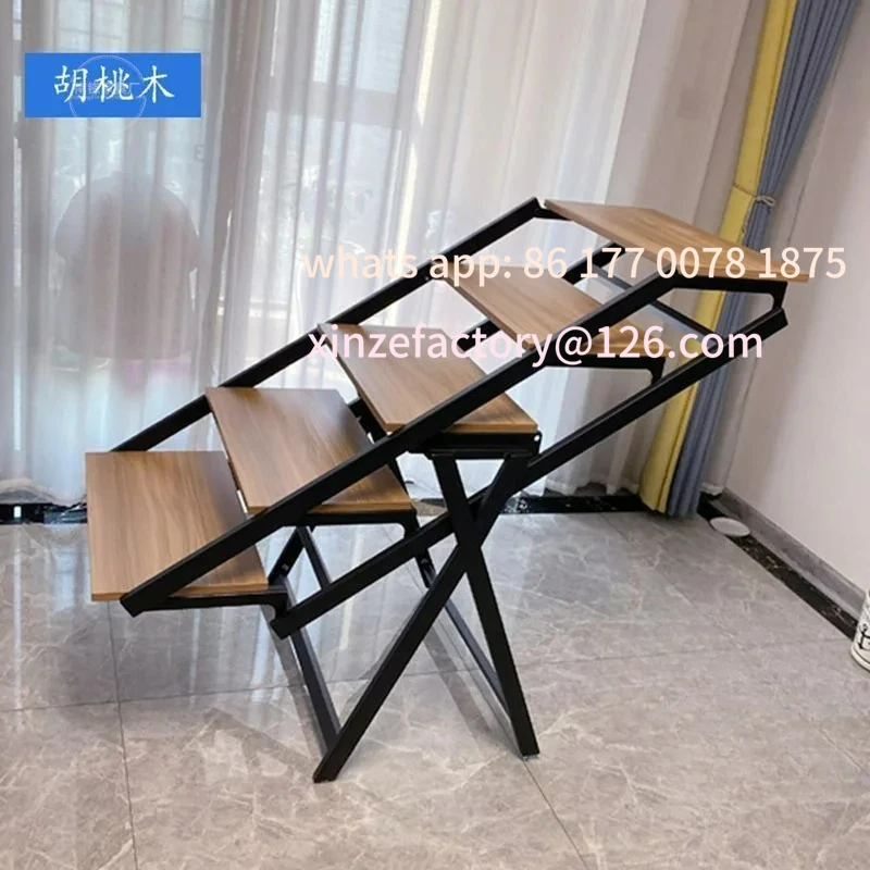 Customizable Folding Table Deformed Dining Table Small Apartment Multi-functional Rack Foldable Rotating Movable Multi-purpose