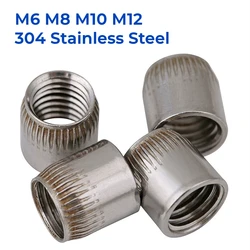 M6 M8 M10 M12 304 Stainless Steel Taper Nut Cone Type Nut Knurled Implosion Screw Cap
