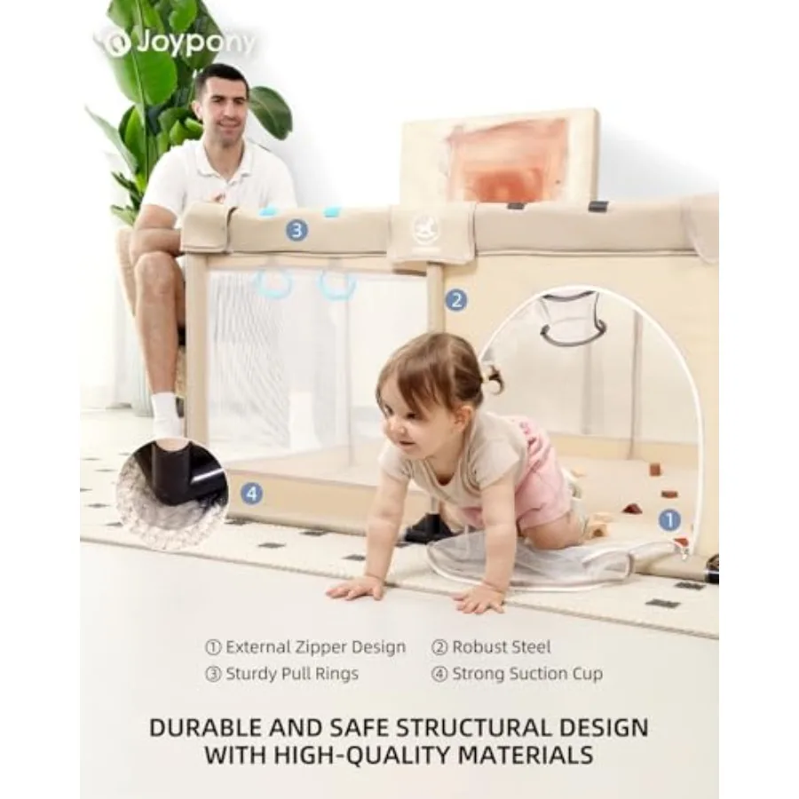 Parc bébé avec tapis