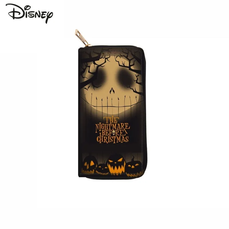 Disney New Long Wallet Fashionable and High-quality PU Credit Card Bag Storage Cartoon Versatile Multi-functional Zero Wallet