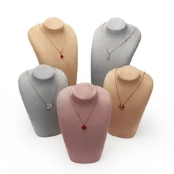 Window Necklace Display Stand  Jewelry Show Props Rack Display For Pendant Long Chain Organizer Storage Mannequin Bust