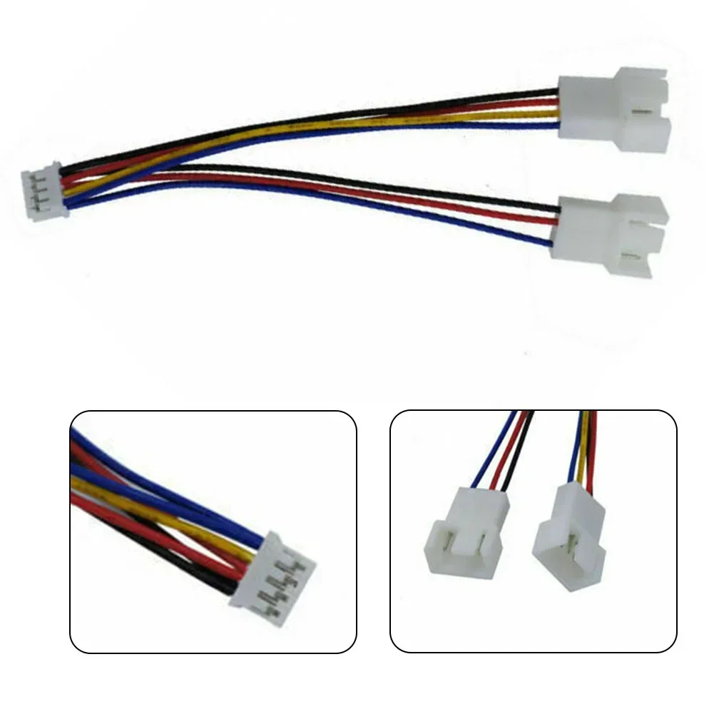 Wentylator karty graficznej kabel GPU PH2.0 Mini 4Pin do 2 kierunków CPU 4Pin wentylator PWM złącze wentylatora chłodzącego Mini 4Pin przedłużacz kabla zasilającego