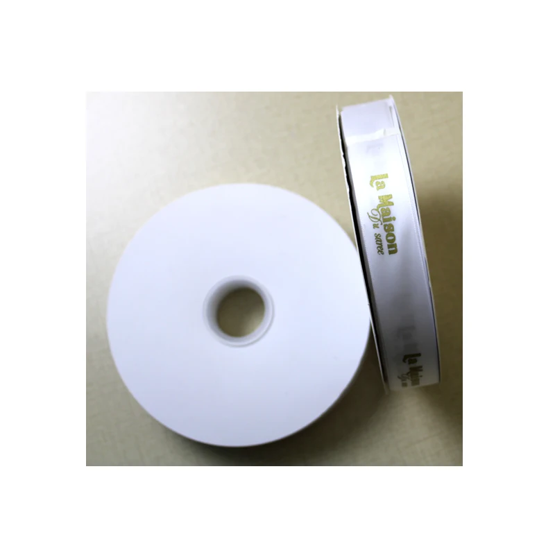 Satin Ribbon for Bow Packing, Custom Printed Logo on Gift, Wedding and Birthday