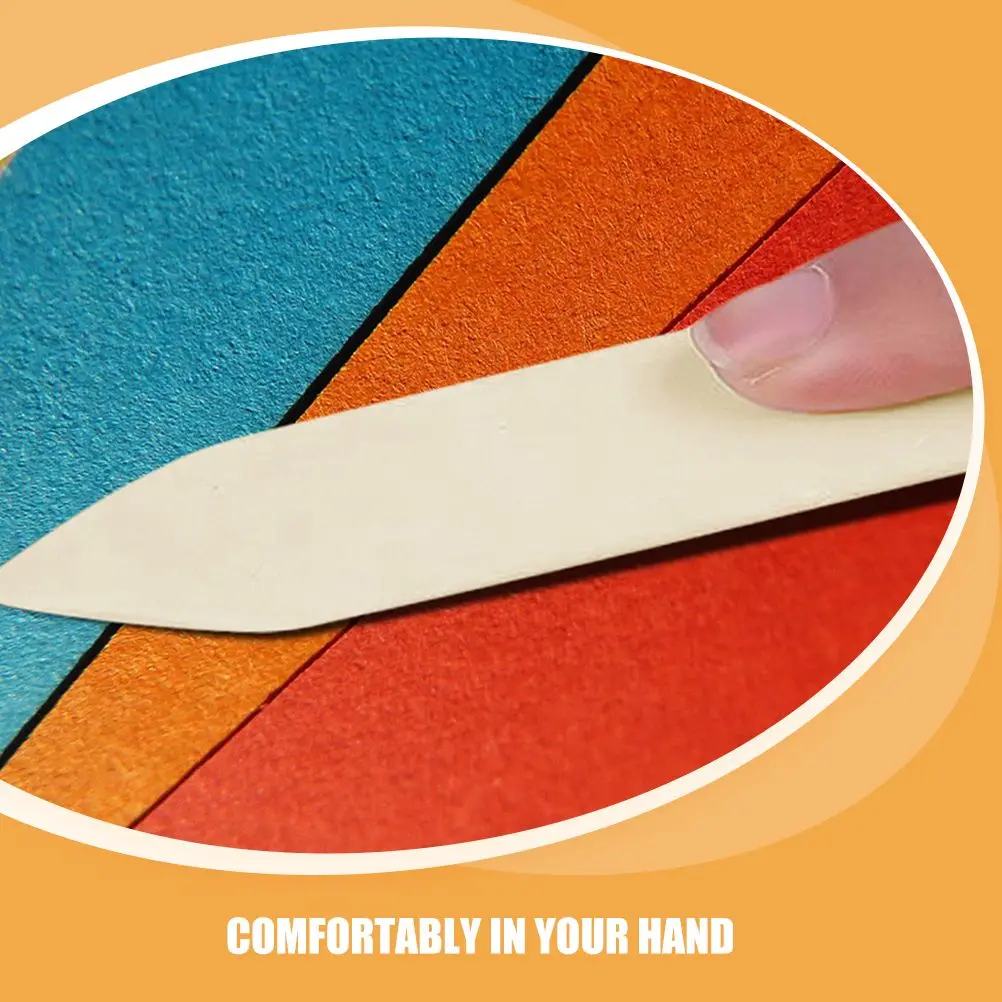 Herramienta de carpeta de huesos de plástico para manualidades, cuchillo de pliegue, puntuación de cartón, encuadernación, abridor de sobres, cartas, documentos plegables, 10 Uds.