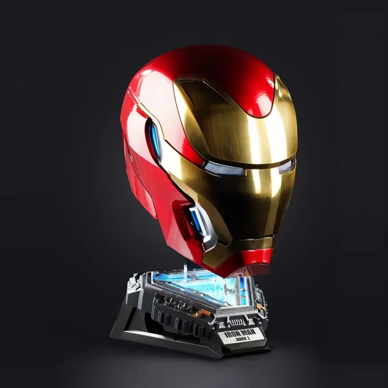 

New Mechahead Mk50 Jarvis Iron Man Helmet Luminous Voice Control Deformable Electric Opening Halloween Cos Mask Male Toys Gifts