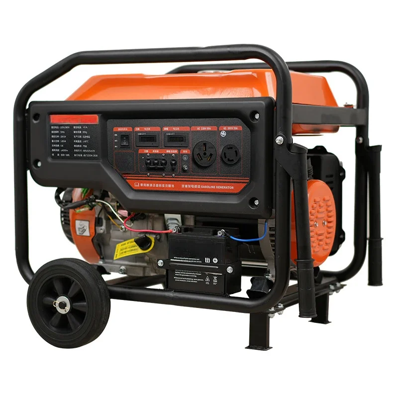 220V small gasoline generator frequency conversion 5500 watts high power low noise outdoor construction portable portable