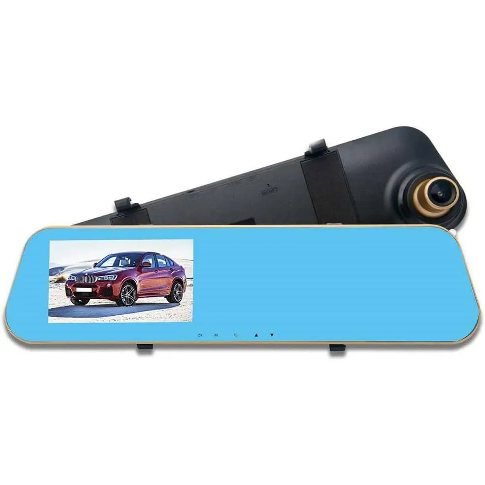 

3,97-дюймовые зеркальные видеорегистраторы с сенсорным экраном для автомобилей, передняя и задняя HD-камера заднего вида, карта MicroSD 32 ГБ DCR32GB1080P