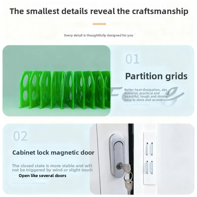 Stackable 10-60 slot centralized charging cabinet, security management station for tablets and phones, device storage unit