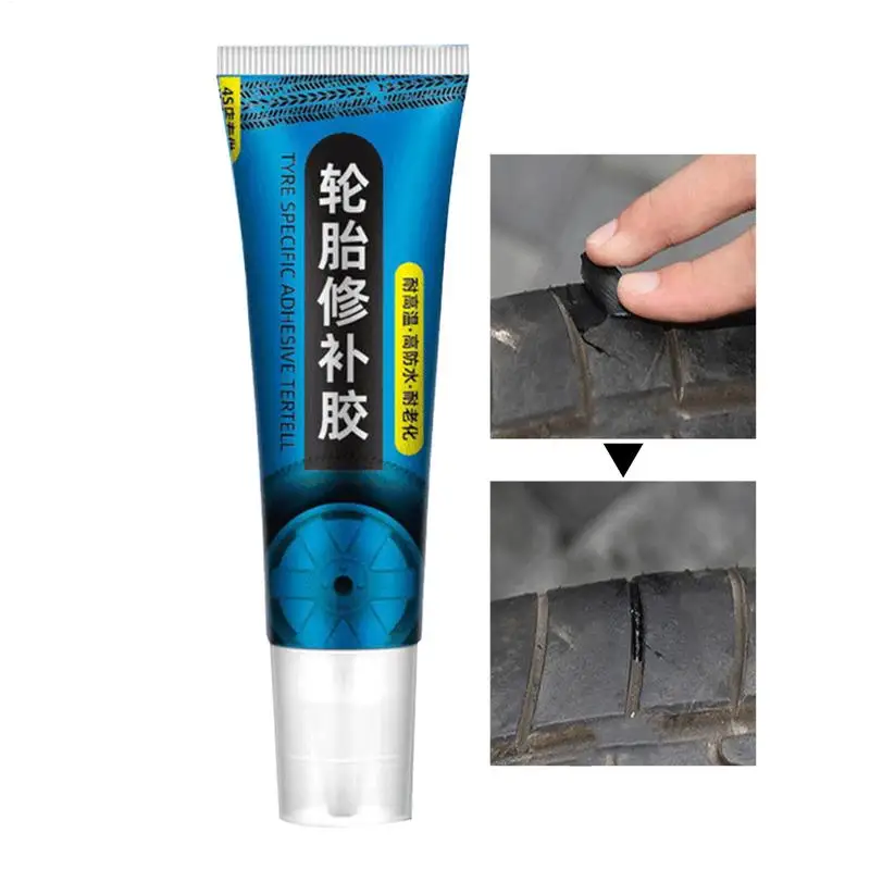 

Car Tire Repair Glue 60ml Sidewall Tire Repair Kit Strong Adhesive Tire Repair Sealant High Temperature Resistant Tire Repair