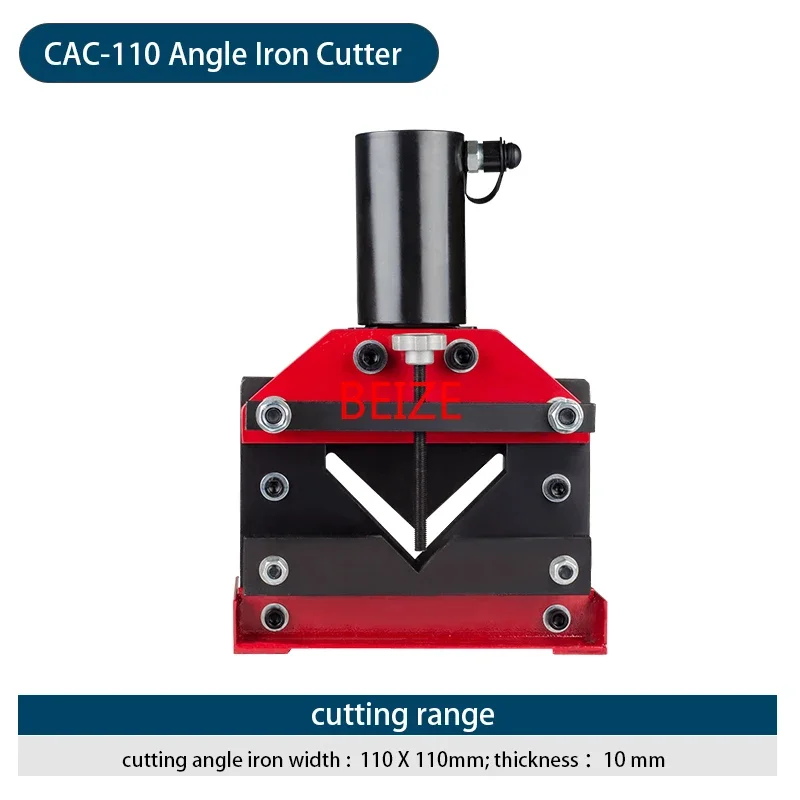 CAC-110 Hydraulic Split Angle Busbar Cutter Tool  Hydraulic Angle Steel Cutting Machine Force 30T