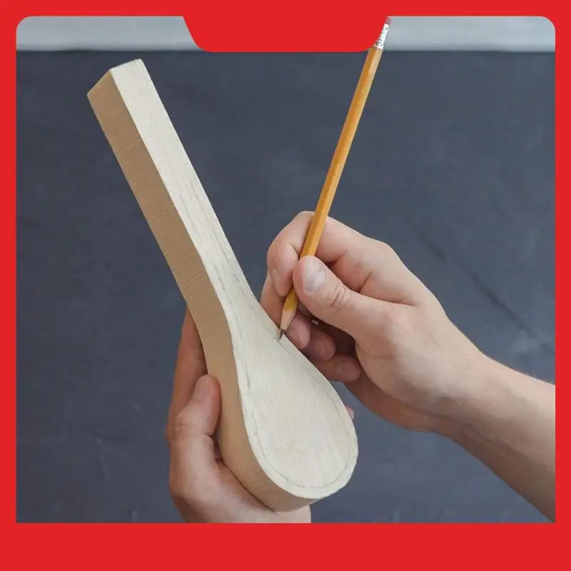 2-pack houtsnijwerk lepel blanco walnoot onvoltooide houten ambachtelijke whittling kit voor beginnende kinderen totale lengte ongeveer 16,1 cm