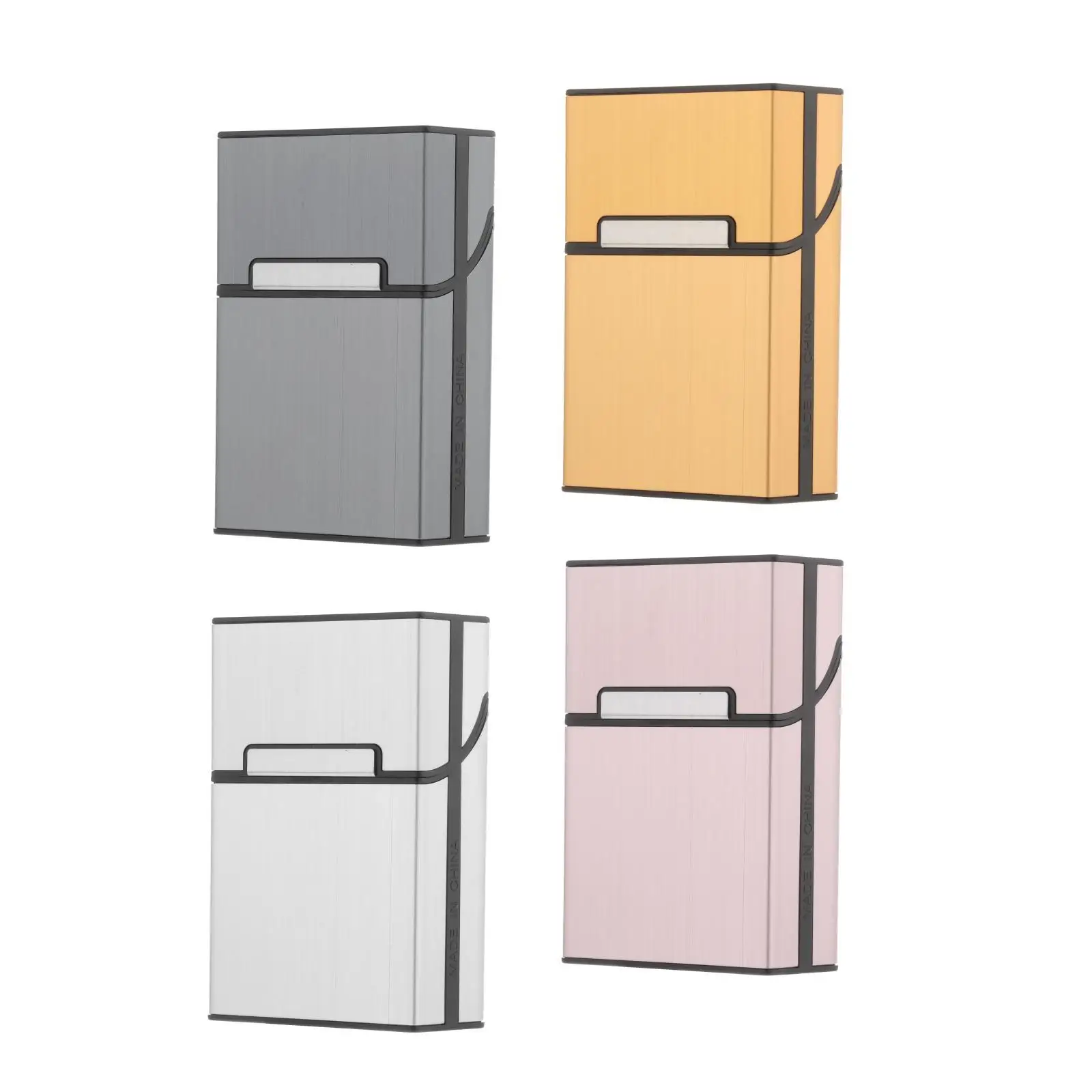 20 Capacity Waterproof Cigarette Case Regular Size Metal Box Holder Portable Smoking Accessory for Outdoor