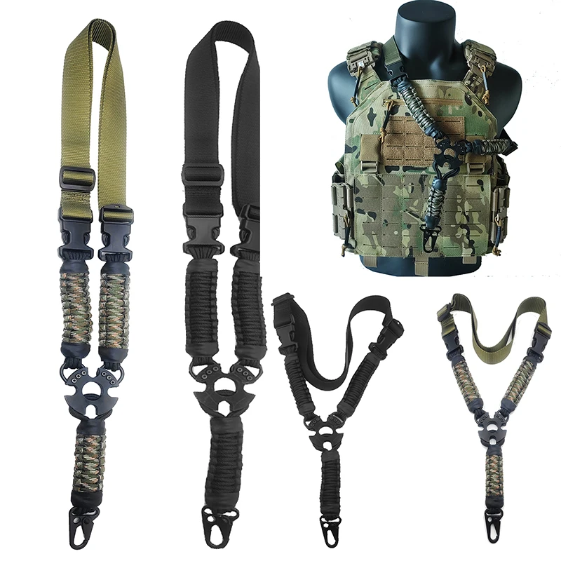 

Single Point Rifle Gun Sling Nylon Webbing 1 Point Rifle Strap Belt Airsoft Military Hunting Accessories