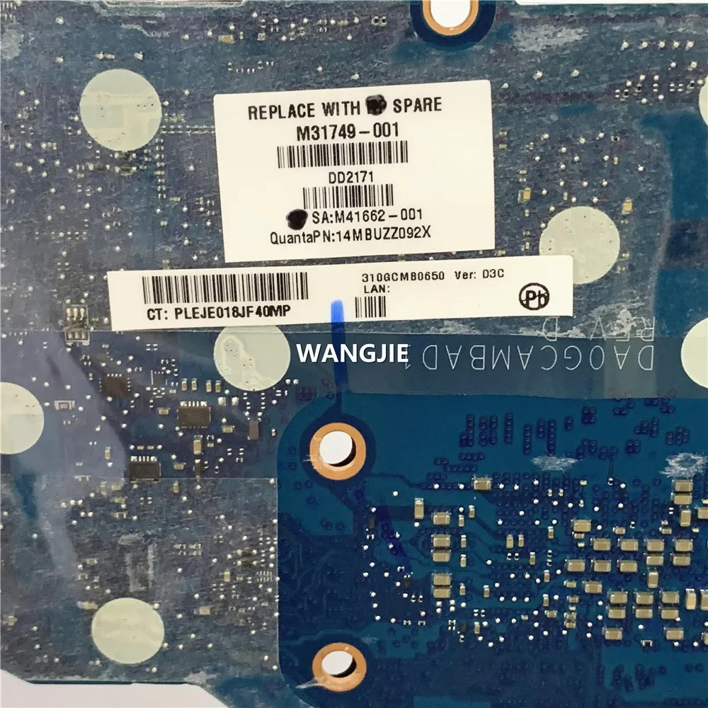 M31749-001 لـ HP Chromebook 14B-NA اللوحة الأم للكمبيوتر المحمول DA0GCAMBAD1 مع Ryzen 3 3250c RAM 4GB 100% تم اختبارها بالكامل