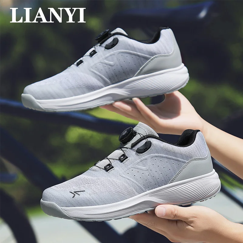 

LIANYI Autumn Breathable Cycling Shoes Professional Outdoor Flat Road Comfortable Mountain Bike Competition Training Sports