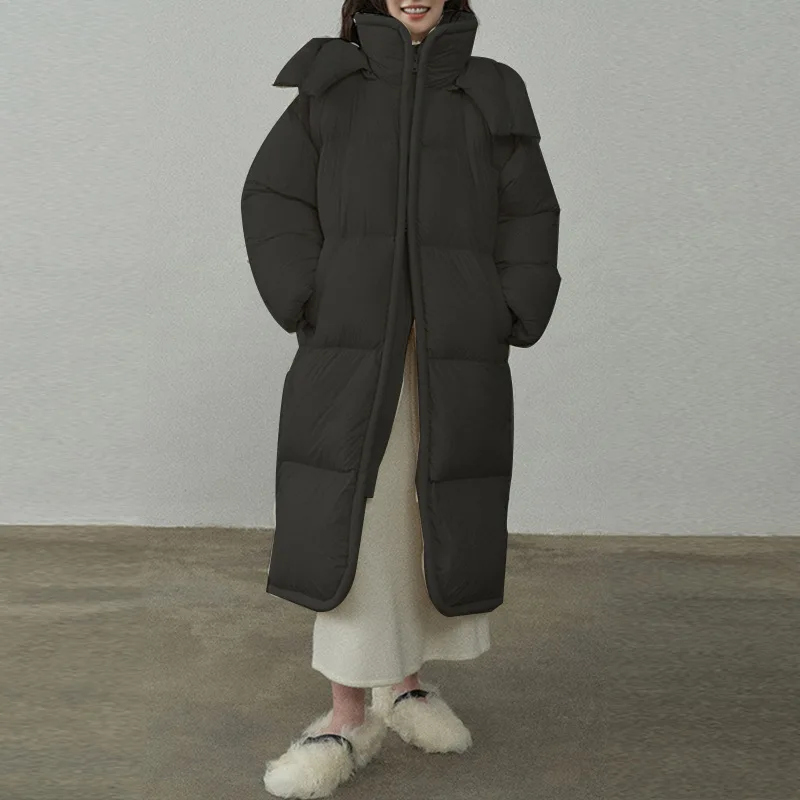 Women's Autumn Winter Down Jacket Mid-length Zipper Personalized Comfortable Casual Design Fashion Advanced New Versatile Skinny