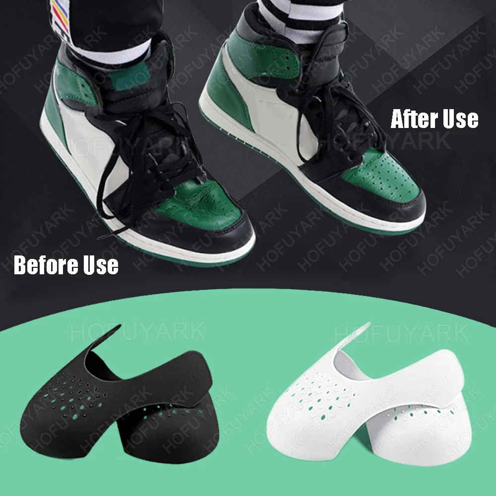 

4Pcs Shoe Crease Protector Sneaker Anti Crease Guards for Shoes Toe Caps Sport Support Basketball Shoes Head Stretcher Dropship