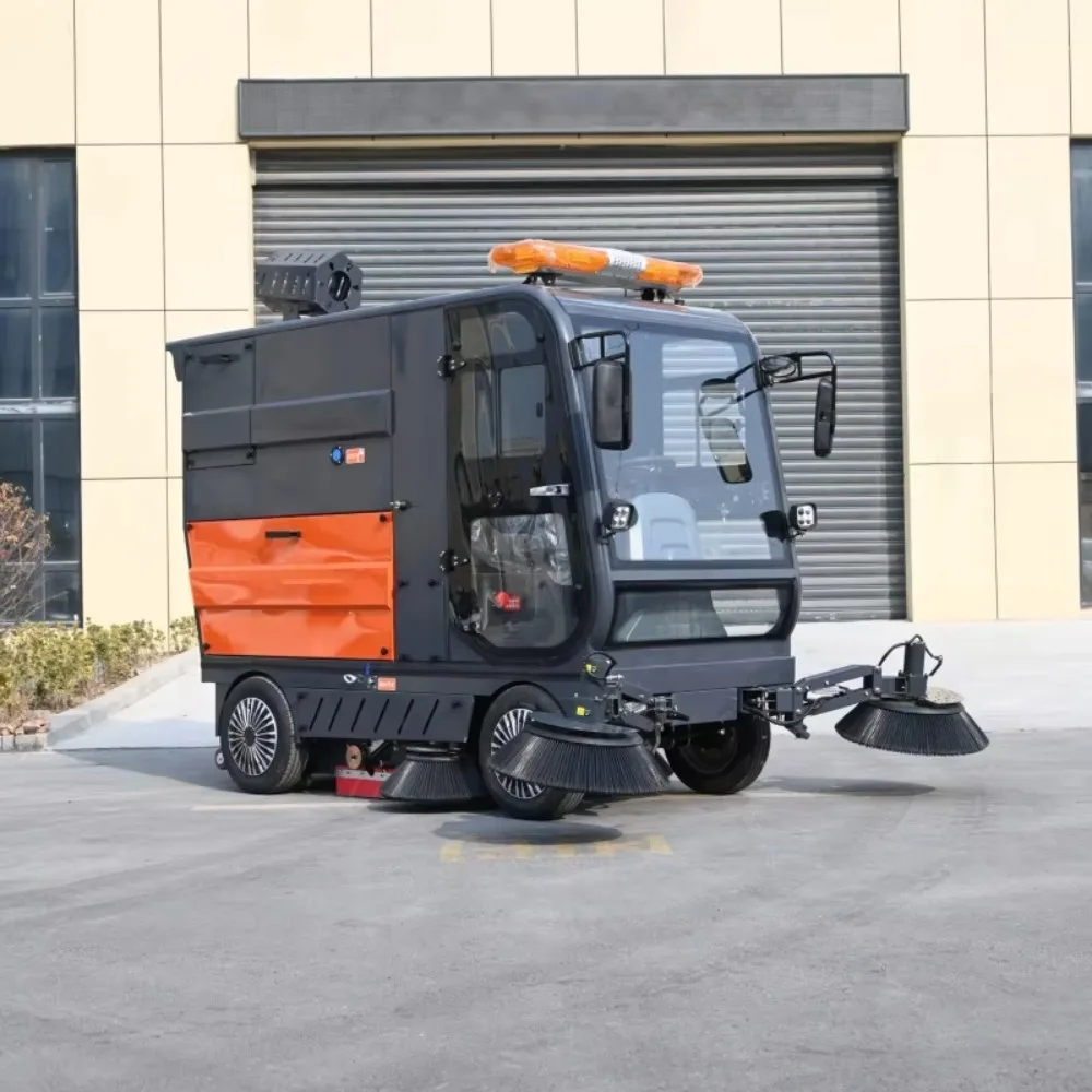 ZMT E-12 A24 Electric Road Sweeper High Pressure Washing Leaf Collection Quick for Public Area Industrial Cleaning