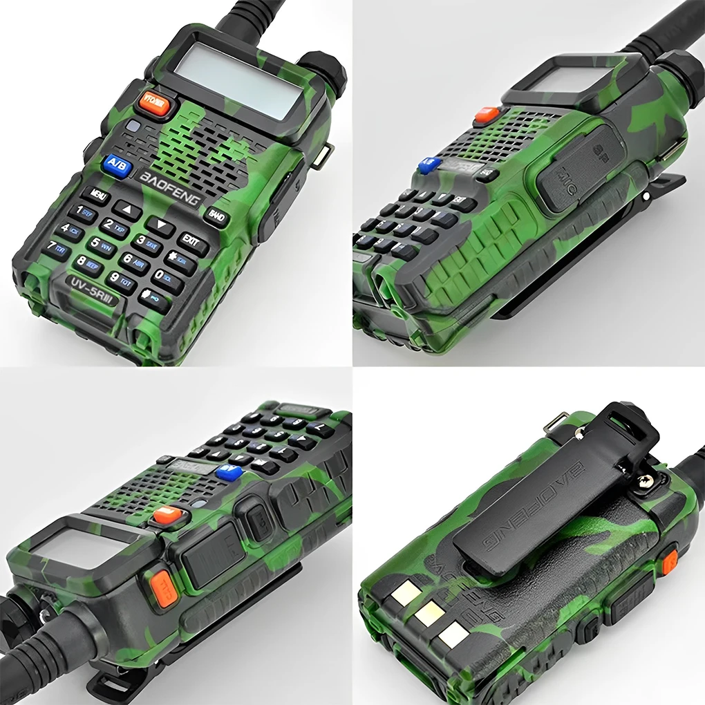 Baofeng Walkie talkie、イヤピース付きポータブルトランシーバー、UV-5R dualband、双方向ラジオ、vhf、136-174mhz、400-520mhz、fm